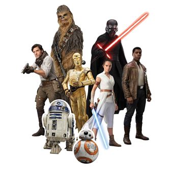 STAR CUTOUTS Figurines en carton de table Star Wars Héros avec Rey -Haut 28 CM - 1