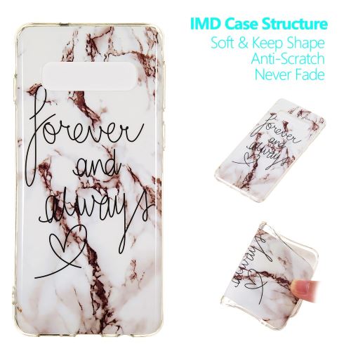 Coque en TPU motif de marbre style F pour votre Samsung Galaxy S10