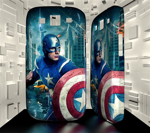 Coque Personnalisée Samsung Galaxy GRAND 2 CAPTAIN AMERICA Réf 20