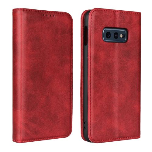 Etui en PU support auto-absorbé rouge pour votre Samsung Galaxy S10e