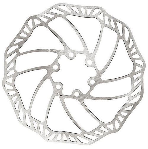 Promax disque 180 mm 6 trous acier argenté