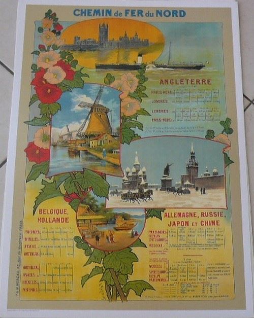 Chemin De Fer Du Nord - 50x70 cm - AFFICHE / POSTER