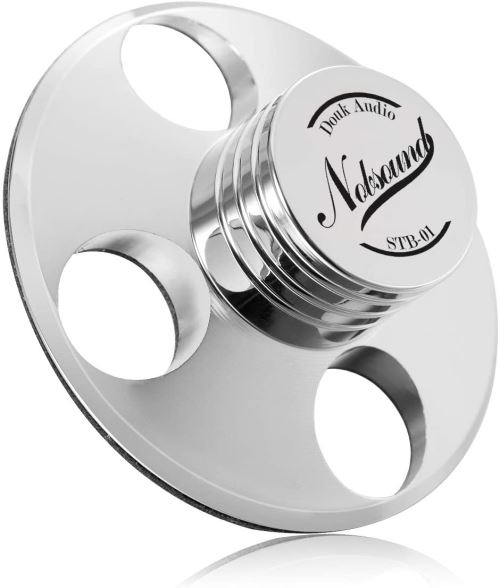 Nobsound LP Tourne-Disque en Vinyle pour Platine en métal et Disque Dur argenté