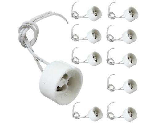 NEUFU 30Pcs GU10 Douille connecteur d'ampoule