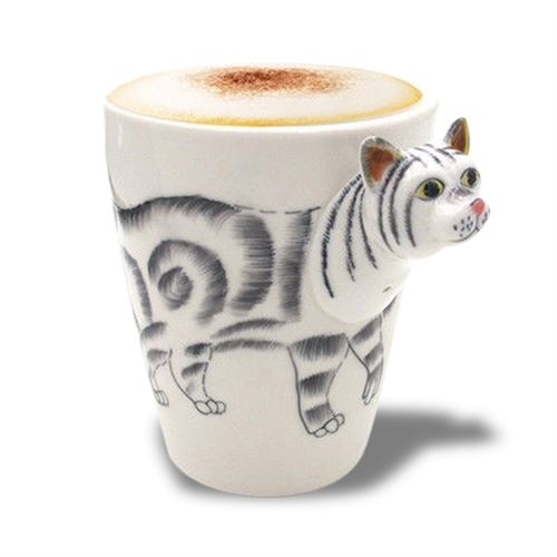 Totalcadeau Multi Mug Tête De Chat En 3D Tasse Animal