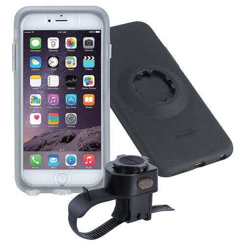 Tigra Sport Kit Support pour Vélo/Deux Roues Incluant Etui Etanche et Attache Guidon Compatible avec iPhone 6 - Noir