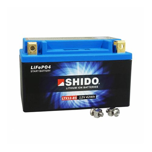 Batterie 12v 4 ah ltx12-bs shido lithium ion pret a l'emploi (lg150xl87xh130) remplace ytx12-bs