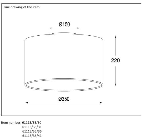 Lucide CORAL - Plafonnier - Ø 35 cm - Blanc