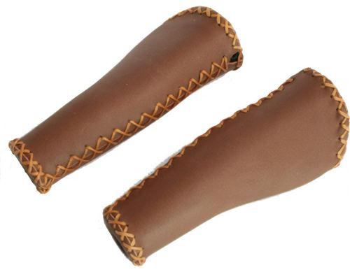 Velo poignées 135 mm marron cuir
