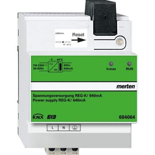 Merten 684064 KNX Spannungsversorgung REG-K/640 mA, lichtgrau