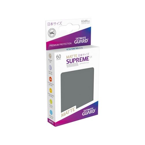 Ultimate Guard - 60 pochettes Supreme UX Sleeves format japonais Gris Fonce Mat