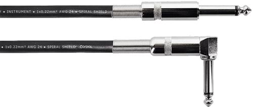 Cordial Cable Guitare Jack 1,5 M Droit/Coud