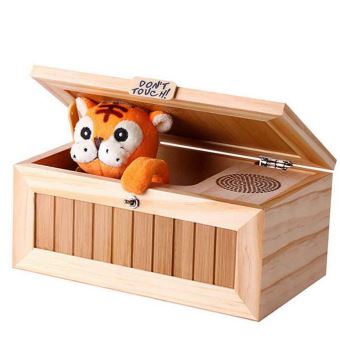 Inutile Boîte Leave Me Box Seul Machine en Bois Ne Pas Tiger Toy