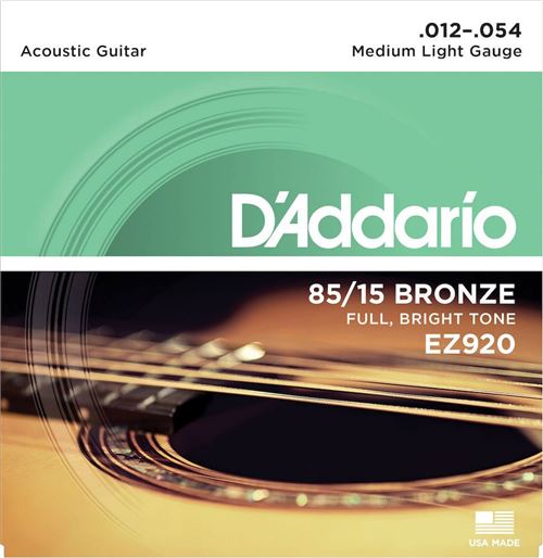 D'Addario EZ920 Bronze 85/15 Medium Light 12/54 - Image 3