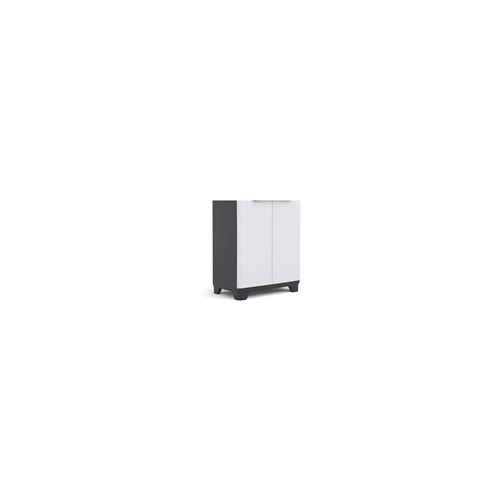 Kis Noir/Gris Armoire De Rangement Basse Linear - 68 X 39 X 90 Cm - Et - Image 5