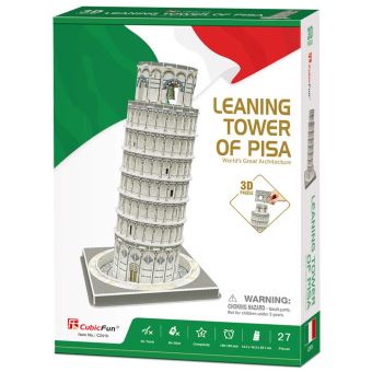 Puzzle 27 pièces - Puzzle 3D - Tour de Pise, Italie - Difficulté : 4/8 - 1