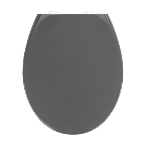 Abattant wc easy-close - abaissement automatique - duroplast - gris