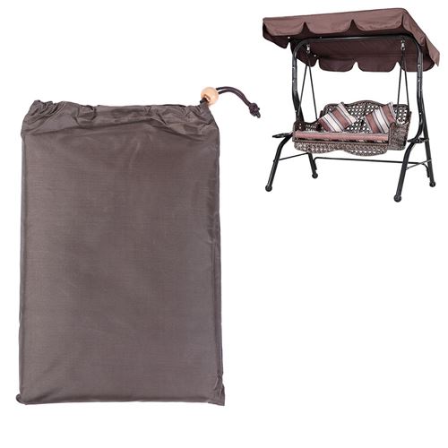 Housse Étanche de Parasol de Balançoire Jardin Extérieur Tissu d'Ombrage de Verrière