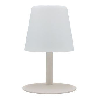 Lampe de table sans fil en aluminium blanc LED blanc chaud MALLY H50cm –