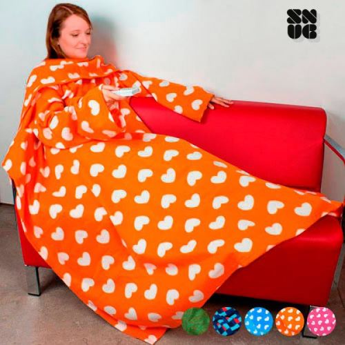 Couverture à Manches pour Adultes - Plaide polaire Couleur - Galaktic