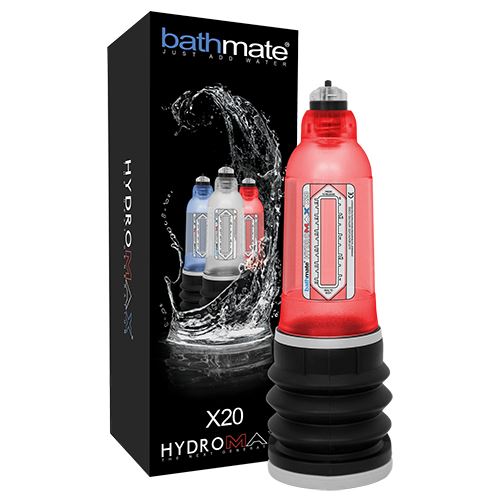 BATHMATE X20 - Pompe à Eau Développeur de Pénis, Appareil Hydrothérapique pour Améliorer la Performance Sexuelle, Rouge