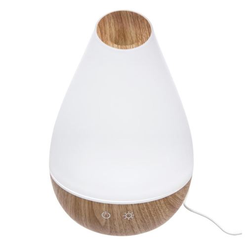 Diffuseur d'huiles essentielles &agrave; led - D 15,8 x H 22,5 cm
