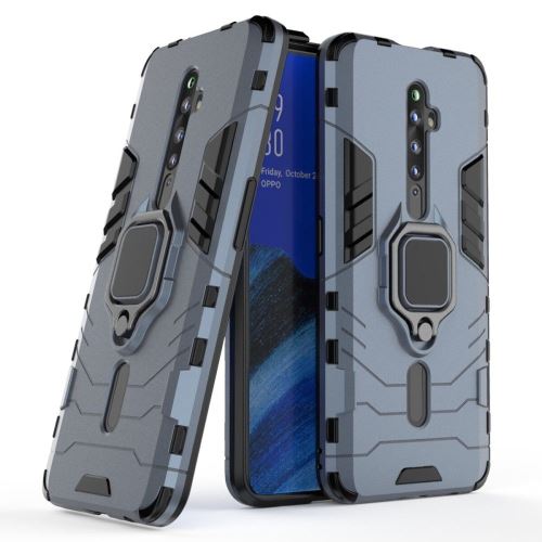 Coque Oppo Reno 2 Z Anti Choc Gris Housse Etui Antichoc Armor Avec Support Magnétique hfs-house®