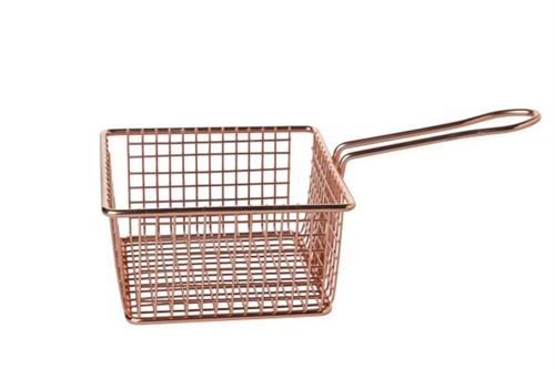 COSY & TRENDY Panier de Frites Cuivre Plaque 14x14x7.4