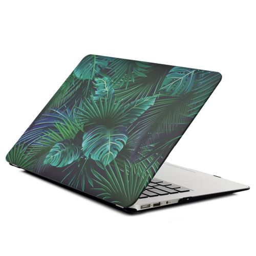 Coque en TPU modèle feuilles vertes pour votre Macbook Air 13.3