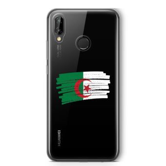 Coque Huawei P20 Lite Algerie Souple Transparente Encre Noir