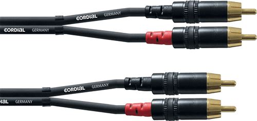 Cordial FairLine CD-CFU6CC Câble Twin RCA M/RCA M 6m