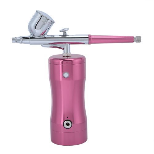 Pulvérisation Peinture D'Aérographe Pompe G12+0.3Mm Mini 7Cc Outil De Nettoyage(Rose)