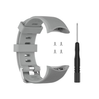 0€01 sur Bracelet en silicone gris pour votre Garmin Forerunner 45