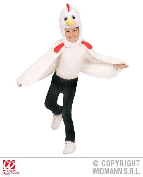 Déguisement poulet volant pelucheux 2/5 ans