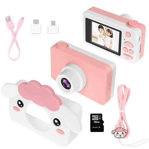 Enfants Cadeaux de l'appareil photo pour les filles 2 écran IPS Mini caméscope caméra vidéo enfant