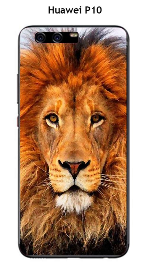 Coque TPU gel souple Huawei P10 design Lion