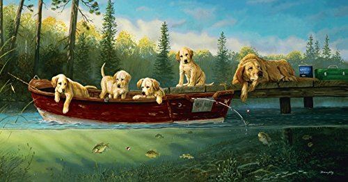 SUNSOUT Fishing Lessons a 500-Piece Jigsaw Puzzle by  Inc.