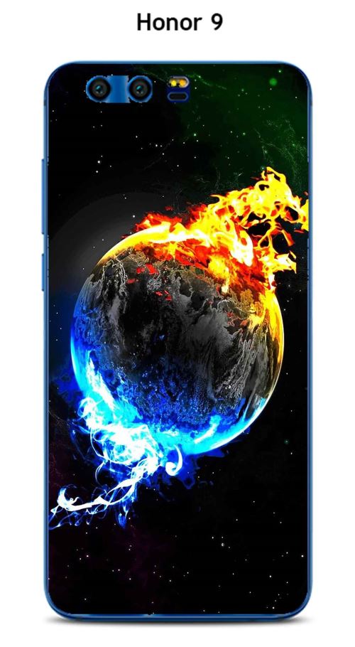 Coque TPU gel souple Honor 9 design Planète 2