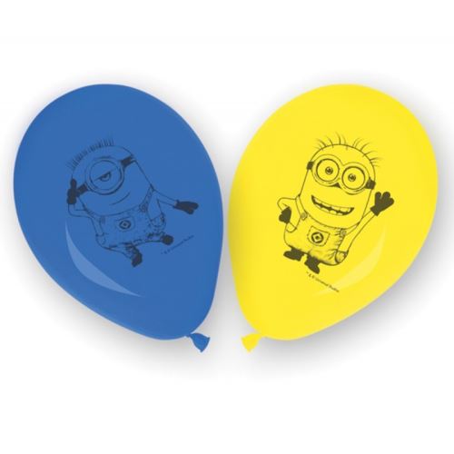 set 8 ballons minions latex plein air jeux jouet