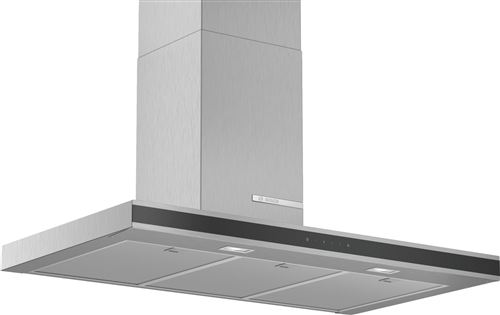 Bosch Serie 4 DWB96FM50 - Hotte - hotte décorative - largeur : 90 cm - profondeur : 50 cm - extraction et recirculation (avec kit de recirculation supplémentaire) - acier inoxydable