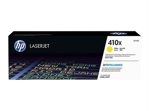 HP  410X - &Agrave; rendement &eacute;lev&eacute; - jaune - original - LaserJet - cartouche de toner (CF412X) - pour Color LaserJet Pro M452, MFP M377, MFP M477 