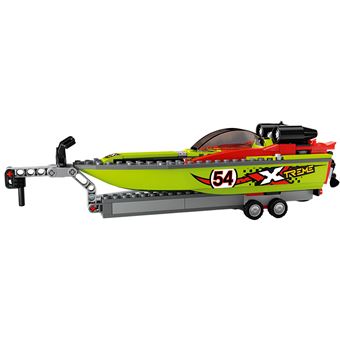 LEGO City Great Vehicles 60254 Le transport du bateau de course Lego Achat prix fnac