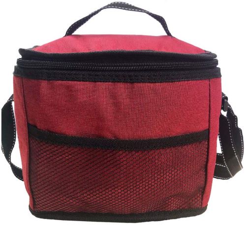 Sac Repas Déjeuner glacière Isotherme Imperméable Pliable Lunch Bag ( Bordeaux )