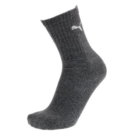 Puma Gris Chaussettes Sports Crew (X3) - Image 2