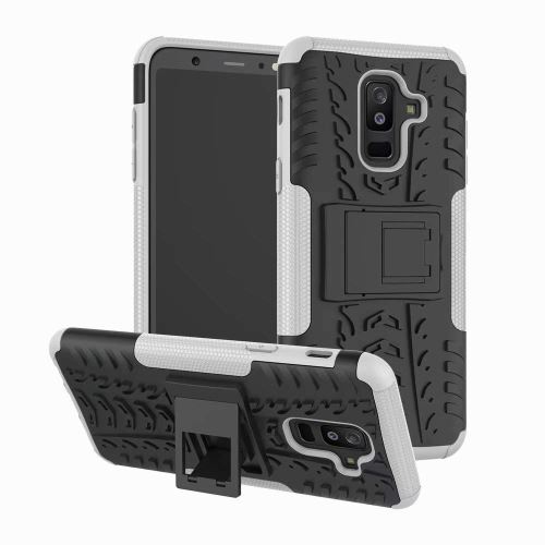 Coque Anti Choc Pour Samsung Galaxy A6 Plus Modèle Spider - Blanc