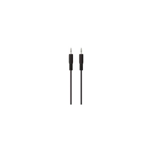 Câble audio jack 3.5 mm belkin 1m belkin f3y111bf1m-p [1x jack mâle 3.5 mm - 1x jack mâle 3.5 mm] 1 m noir contacts doré