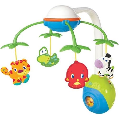 Mobile musical animaux safari 2 en 1 - jouet 1er bright stars - bebe eveil
