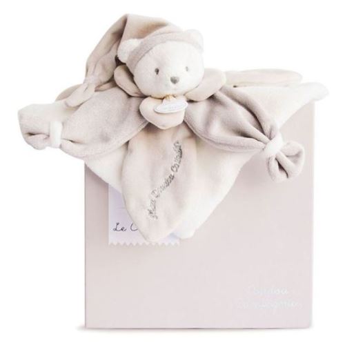 Coffret doudou pétale J'aime mon doudou ours beige (24 cm) - Image 2