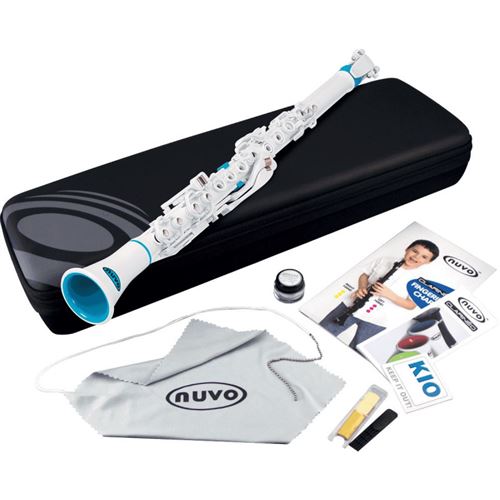 Nuvo N100CL - Clarinette enfant Clarinéo blanche et bleue