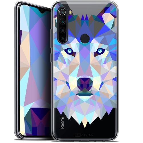Coque Gel Xiaomi Redmi Note 8 (6.3 ) Extra Fine Polygon Animals - Loup